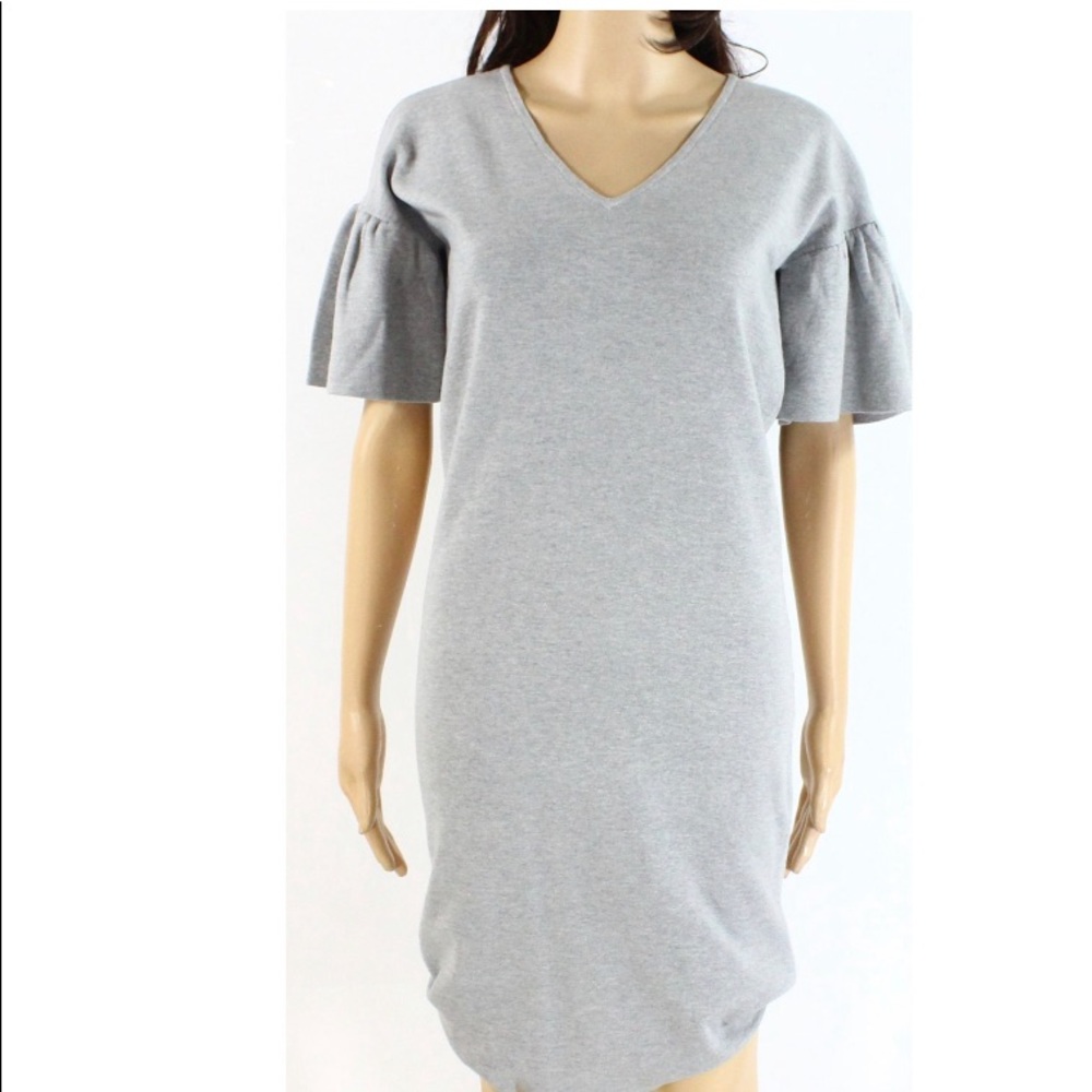 Ralph Lauren Gray bell sleeve shirt sweater‎ dress